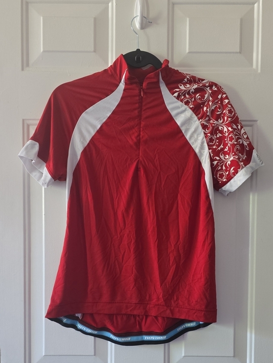 Novara Tops - Novara Red and White Women's Cycling Jersey